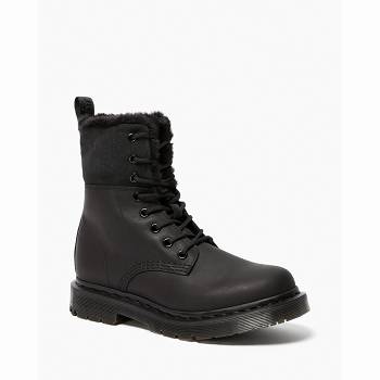 Dr Martens 1460 Dm's Wintergrip Faux Fur Lined - Cierne Cizmy Damske, DR0183